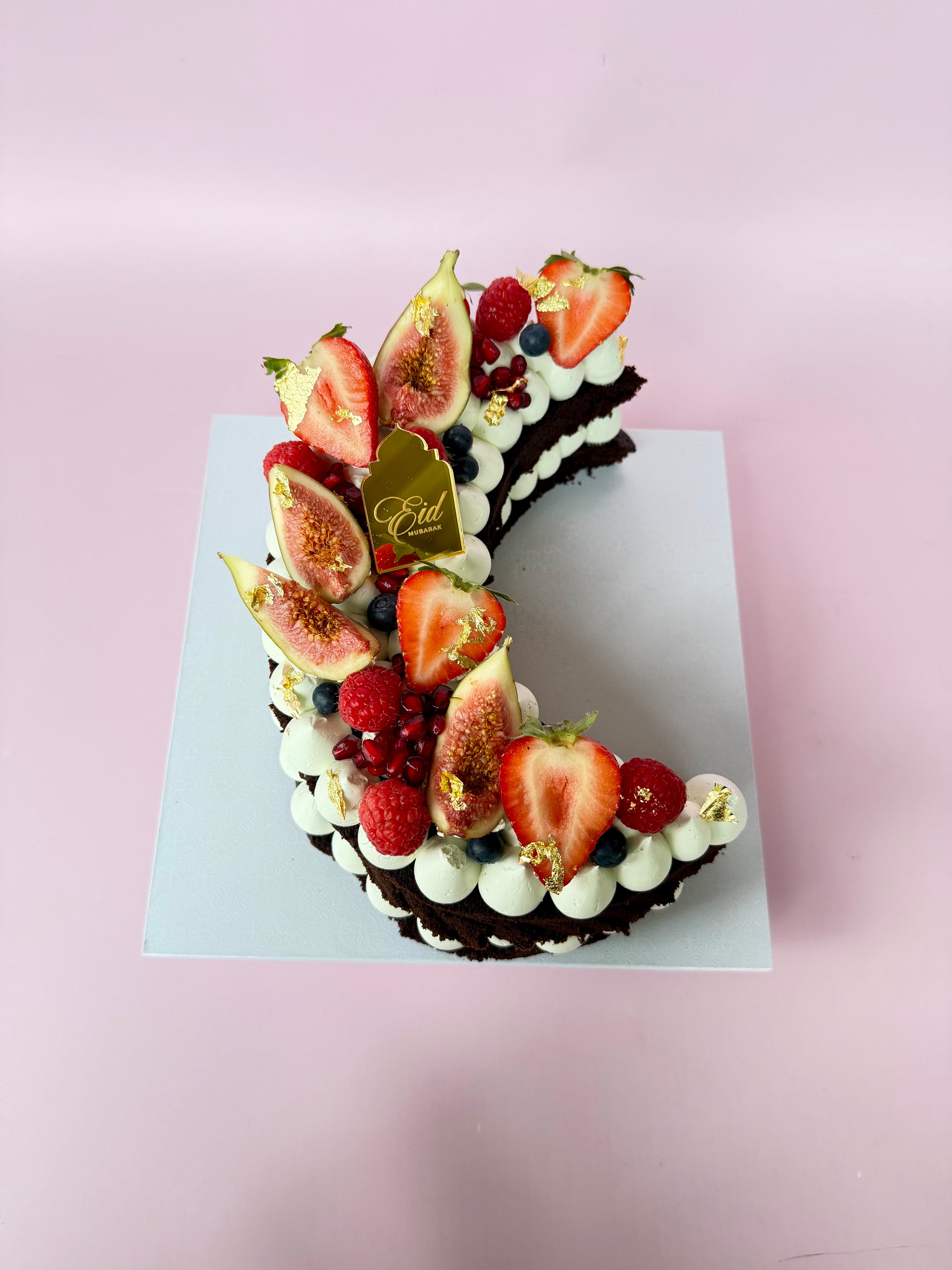 Fruit of Jannah Eid Crescent Cake