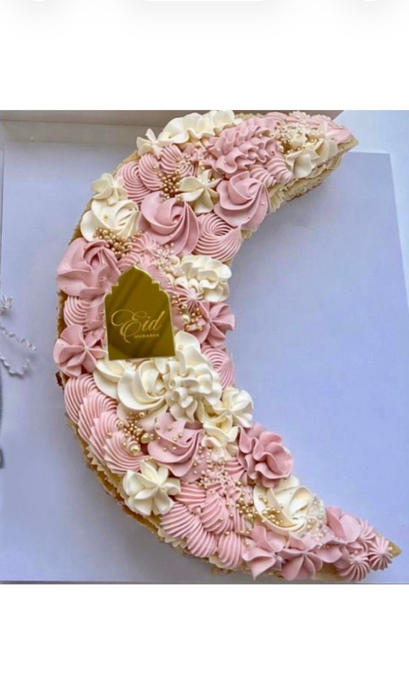Eid Crescent Layer Cake