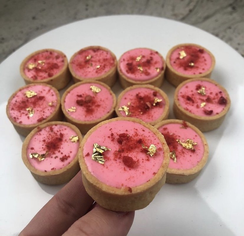 White Chocolate Ganache Tarts