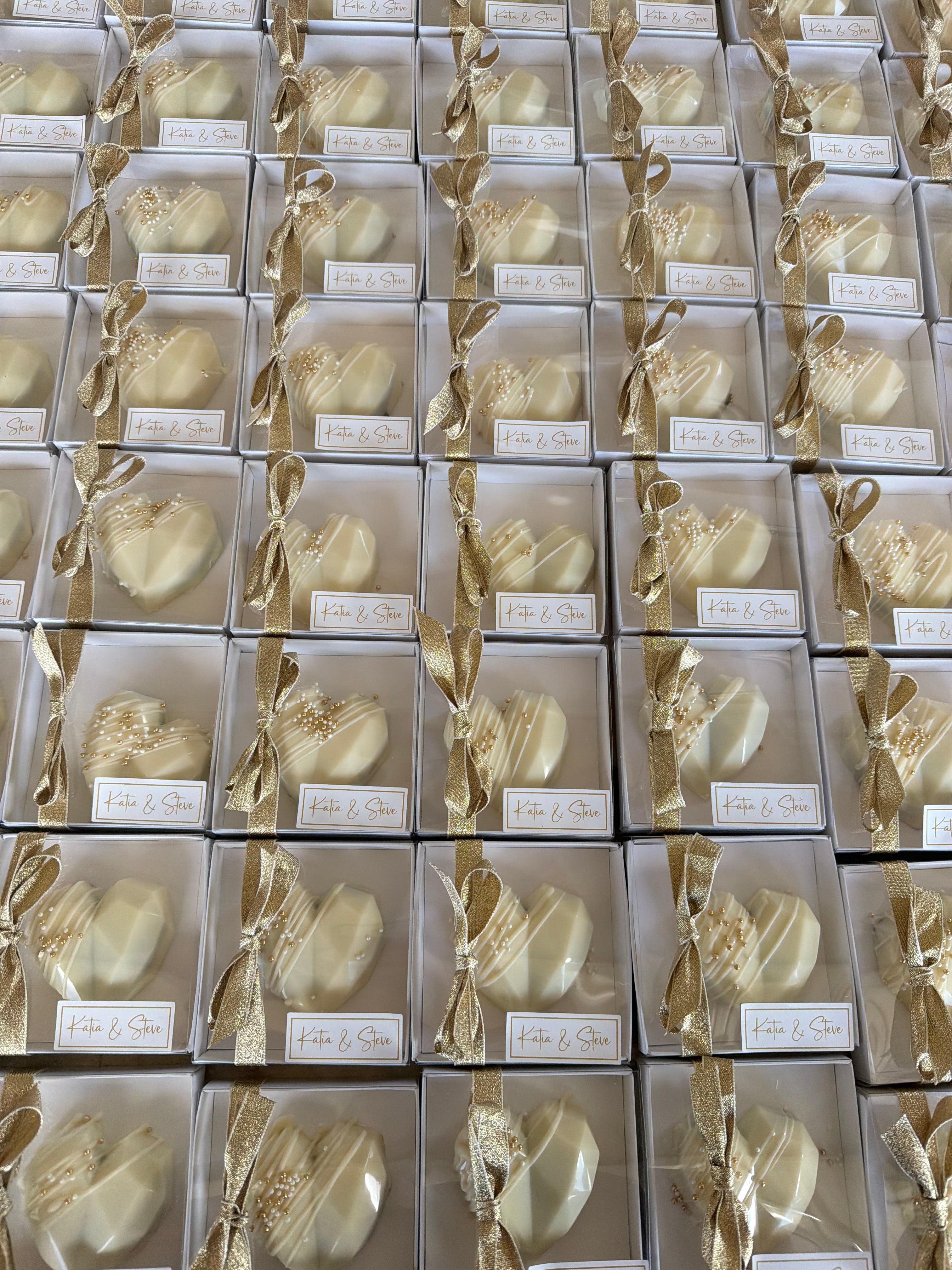 Chocolate Heart Filled Favours