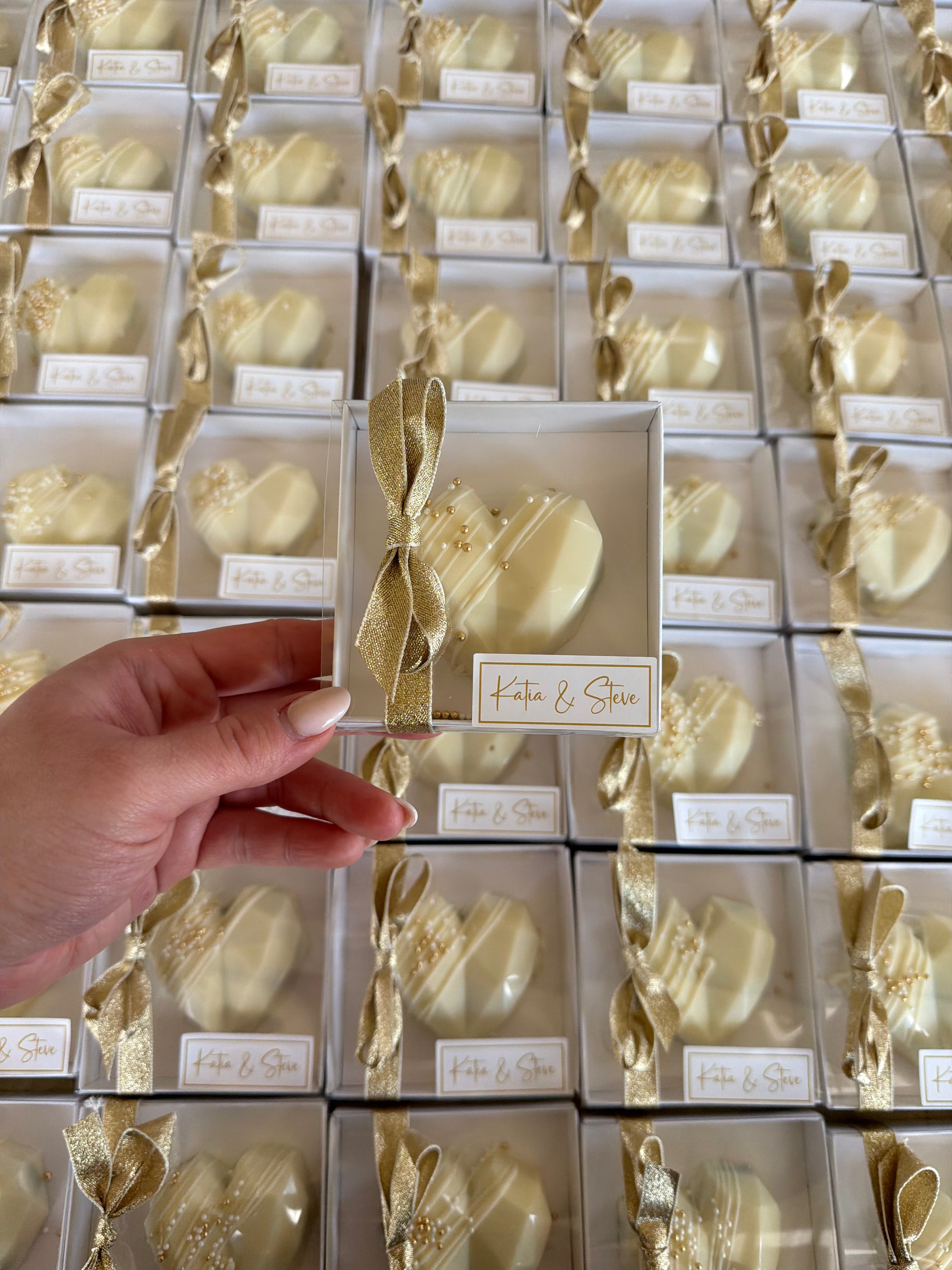 Chocolate Heart Filled Favours