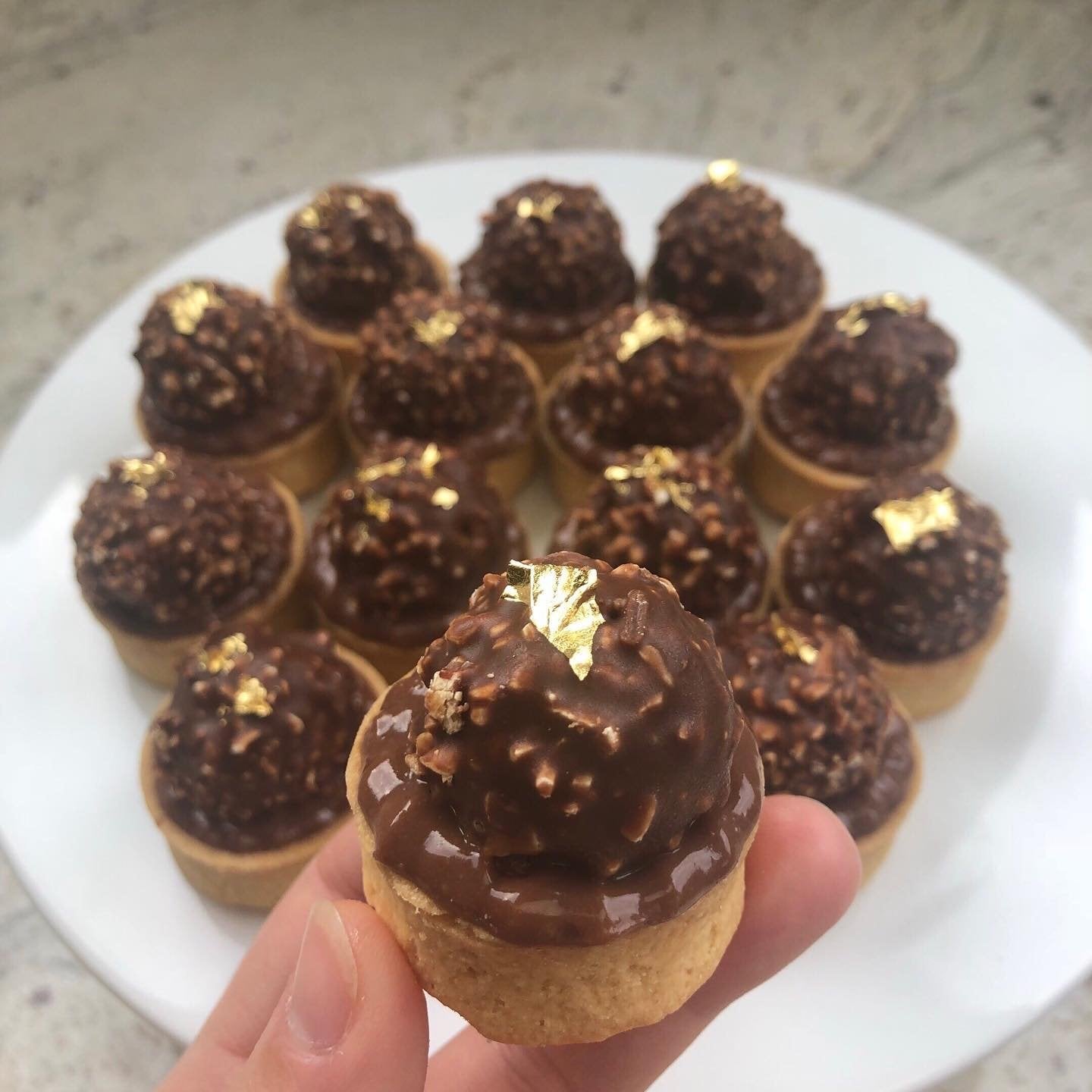 Nutella Custard Tartlets