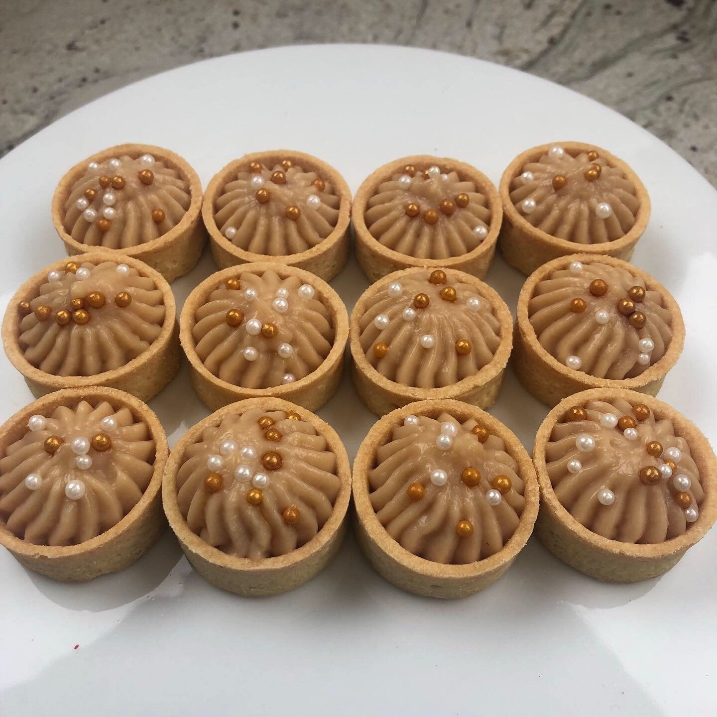 Salted Caramel Custard Tarts