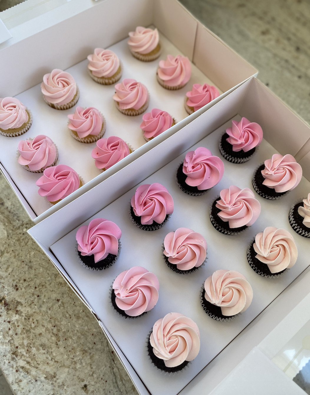 Mini Rosette Cupcakes