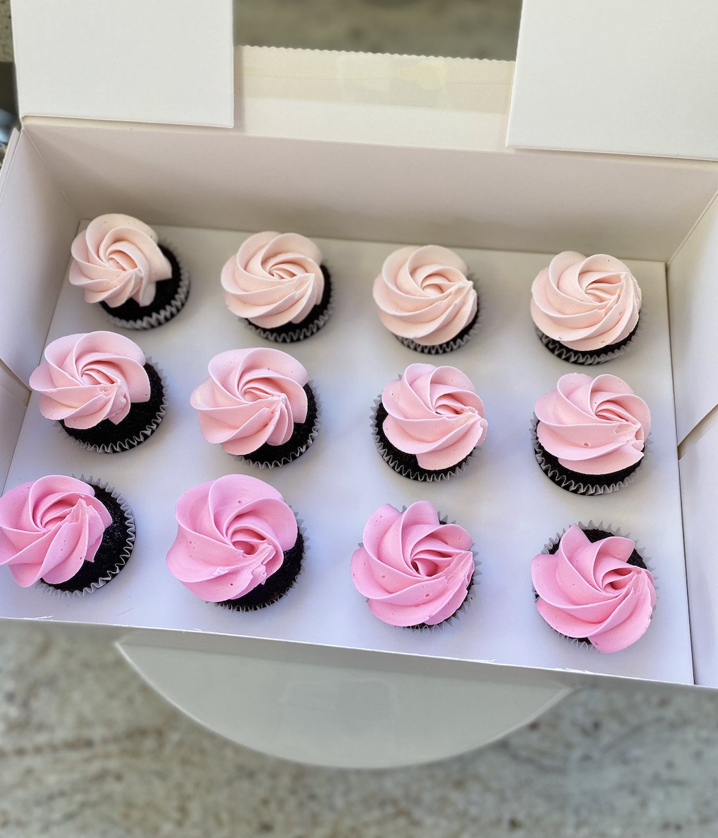 Mini Rosette Cupcakes