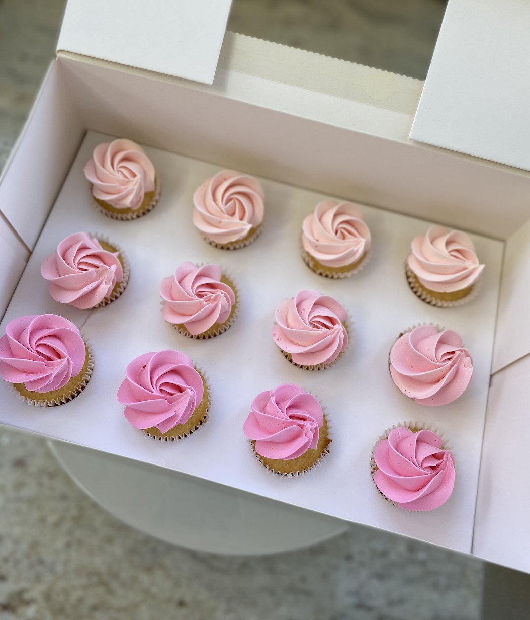 Mini Rosette Cupcakes