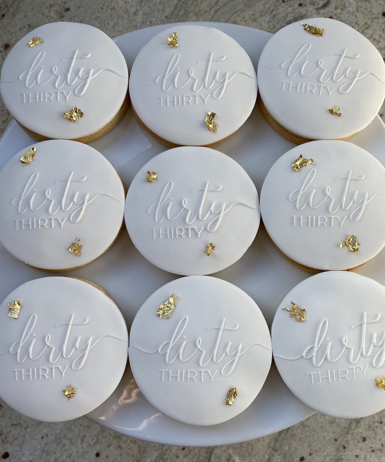 Dirty Thirty Cookies