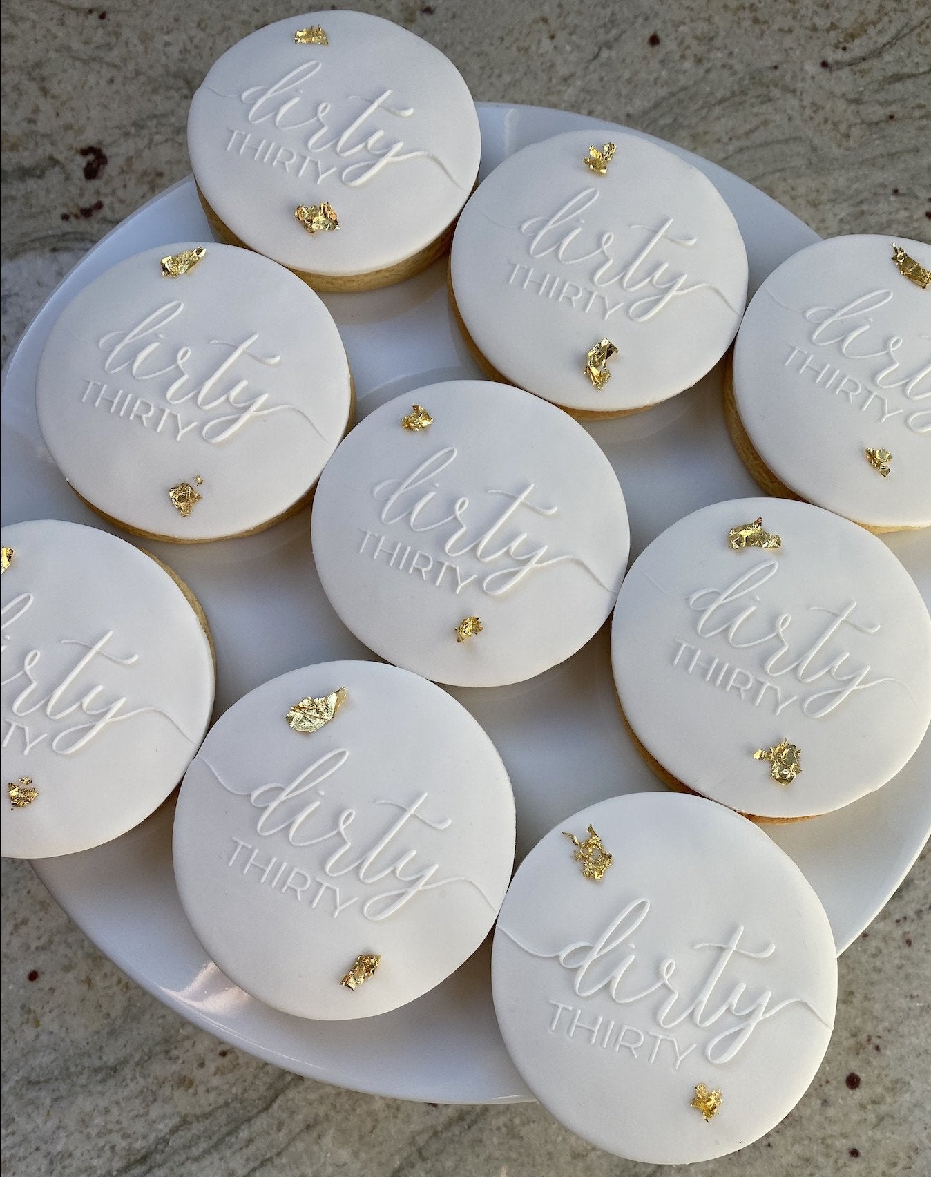 Dirty Thirty Cookies