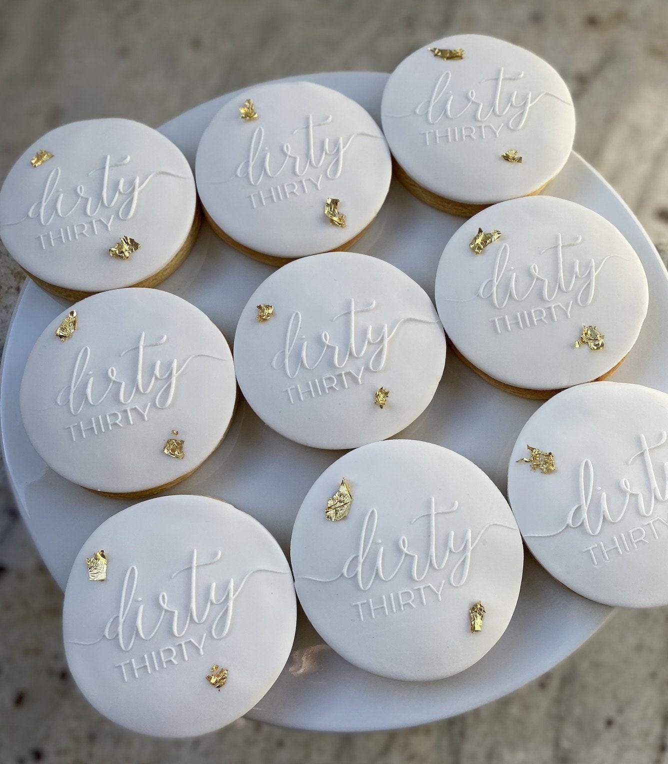 Dirty Thirty Cookies