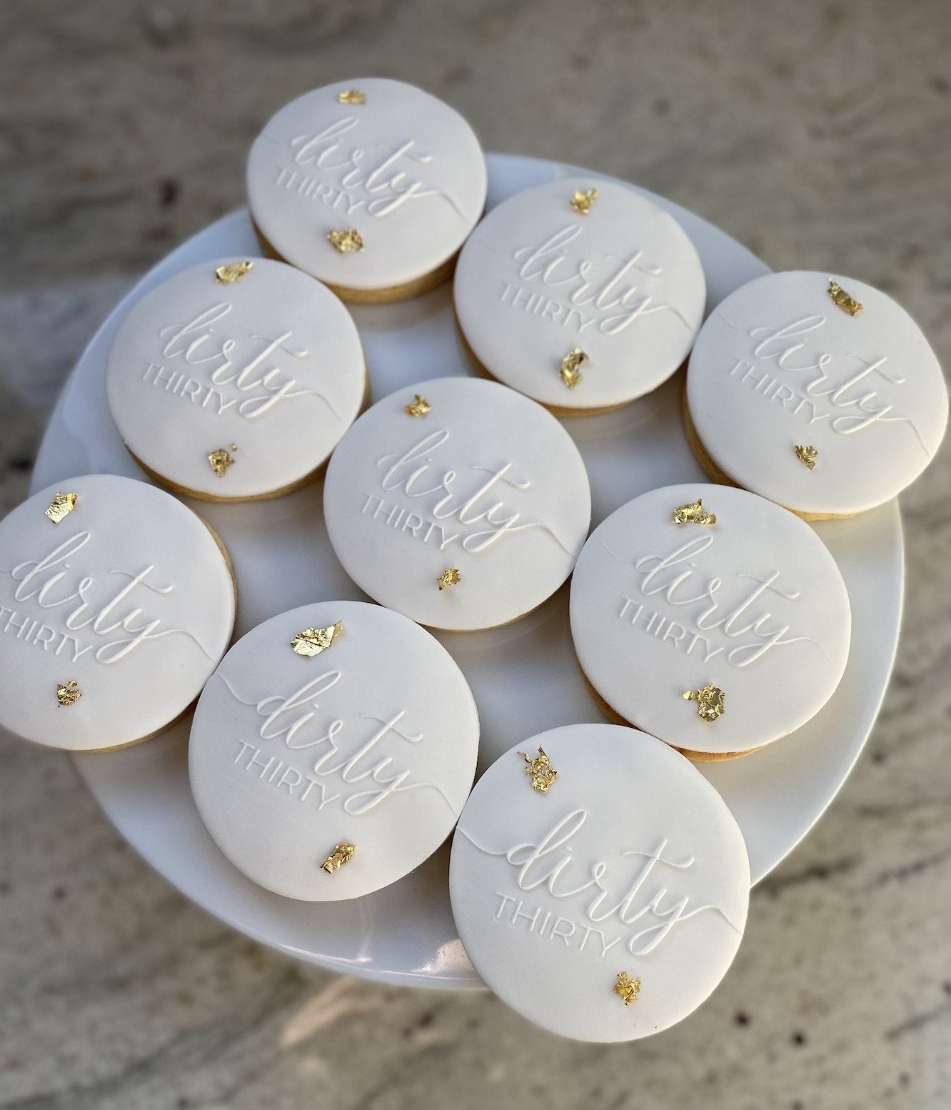 Dirty Thirty Cookies