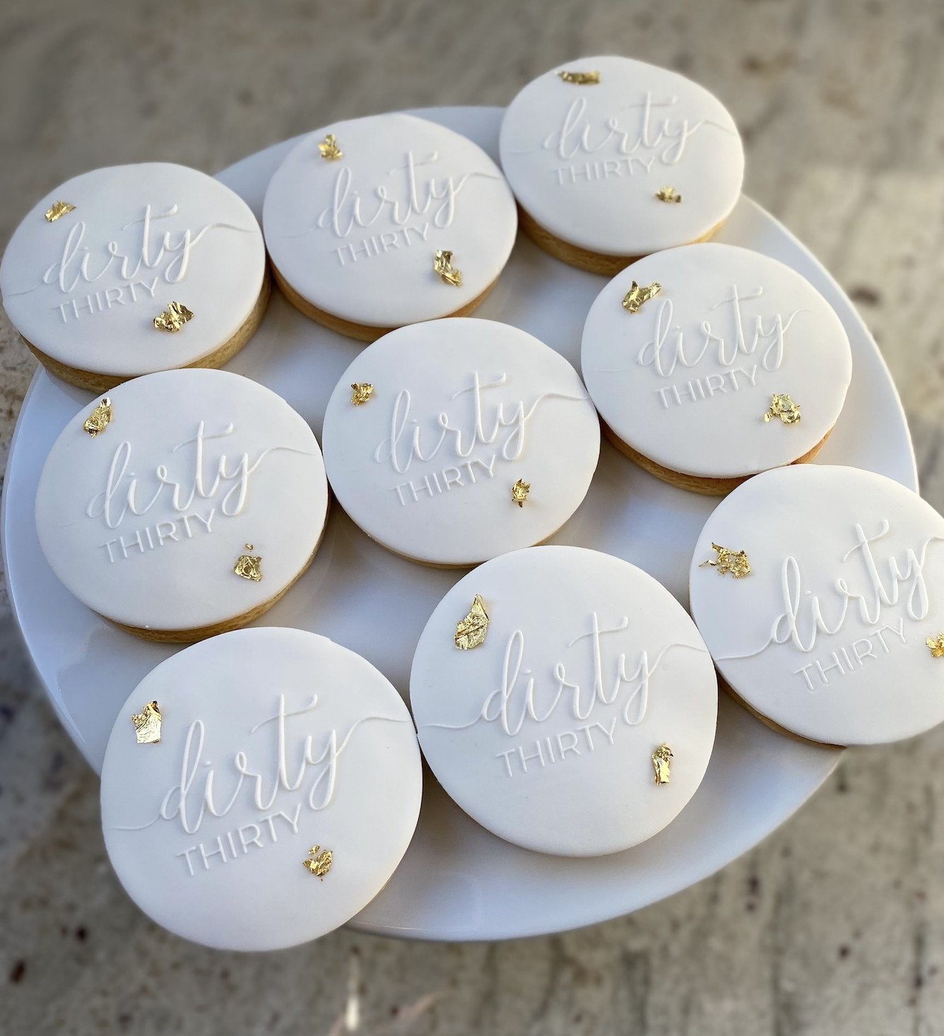 Dirty Thirty Cookies