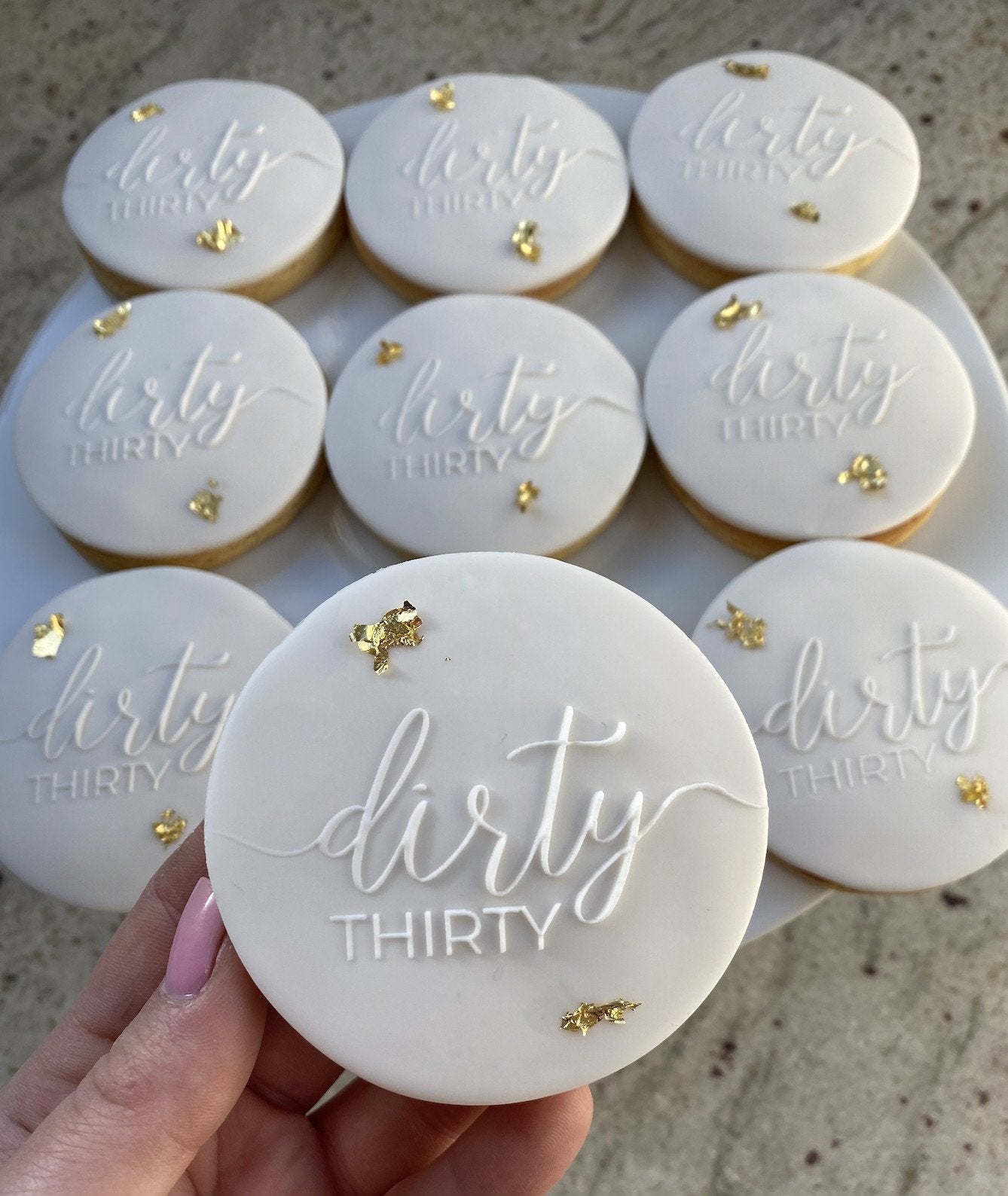 Dirty Thirty Cookies