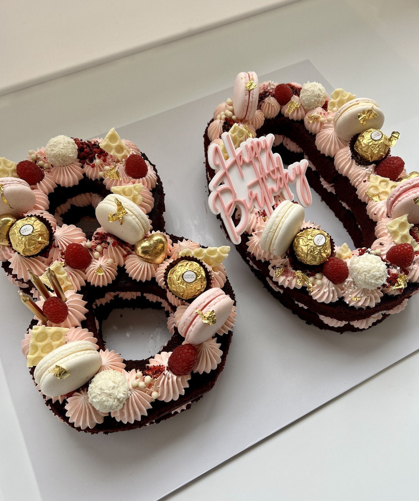 NUMBER/ LETTER CAKE- WITH DECORATIONS