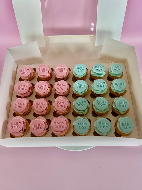 Baby Boy & Baby Girl Mini Cupcakes