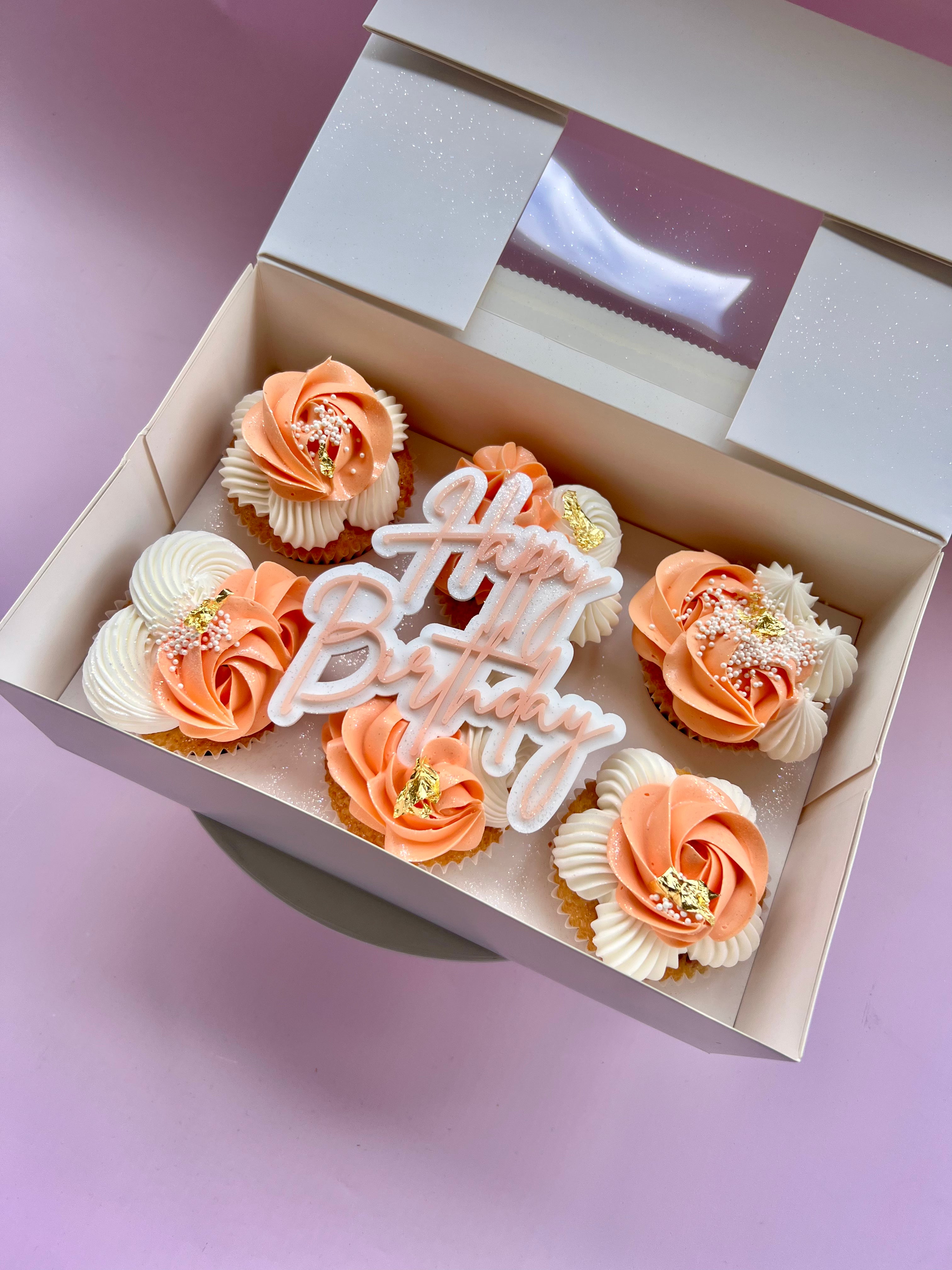 Deluxe Birthday Cupcakes- 6 pack