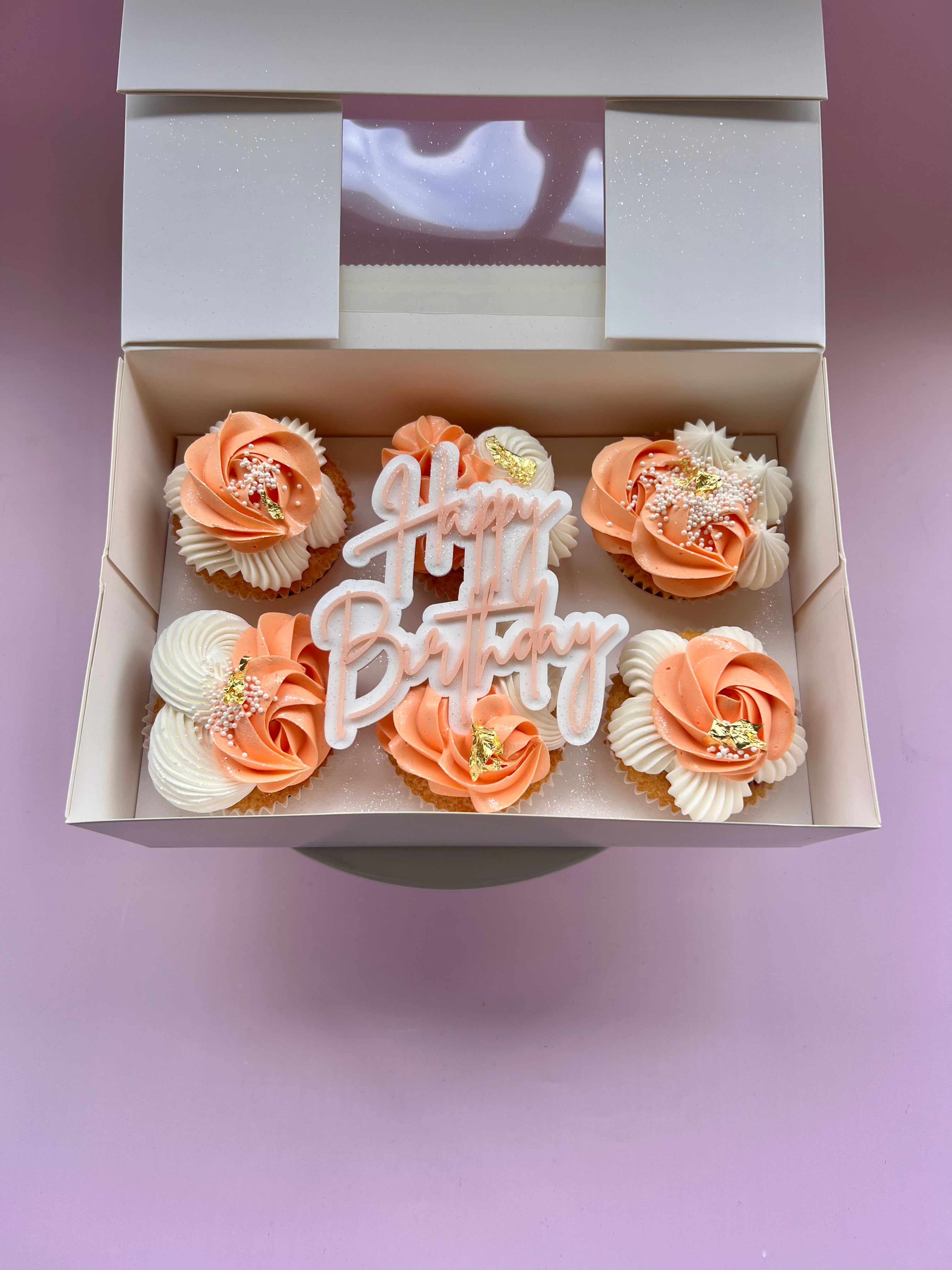 Deluxe Birthday Cupcakes- 6 pack