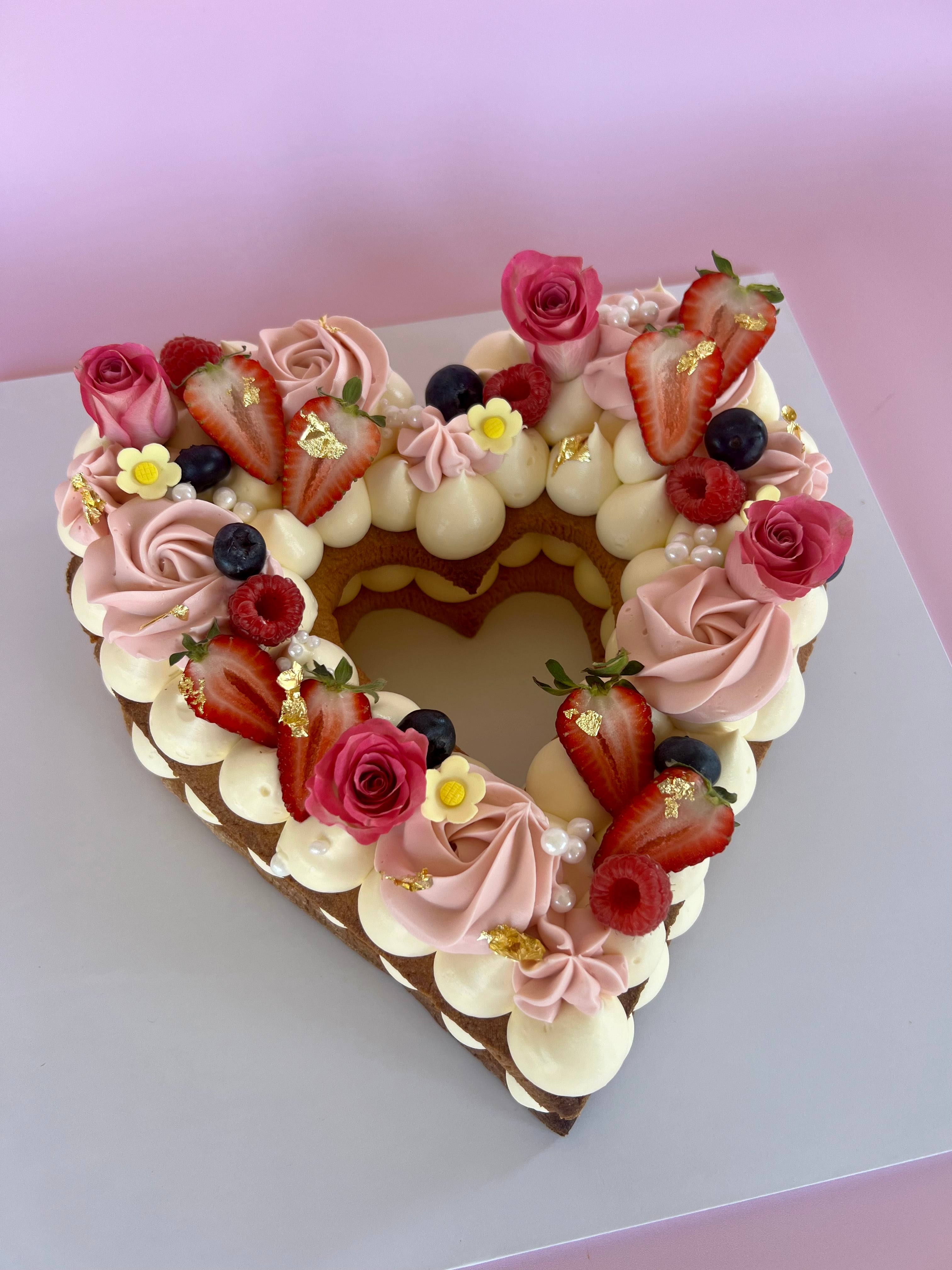 Heart Cookie Cake