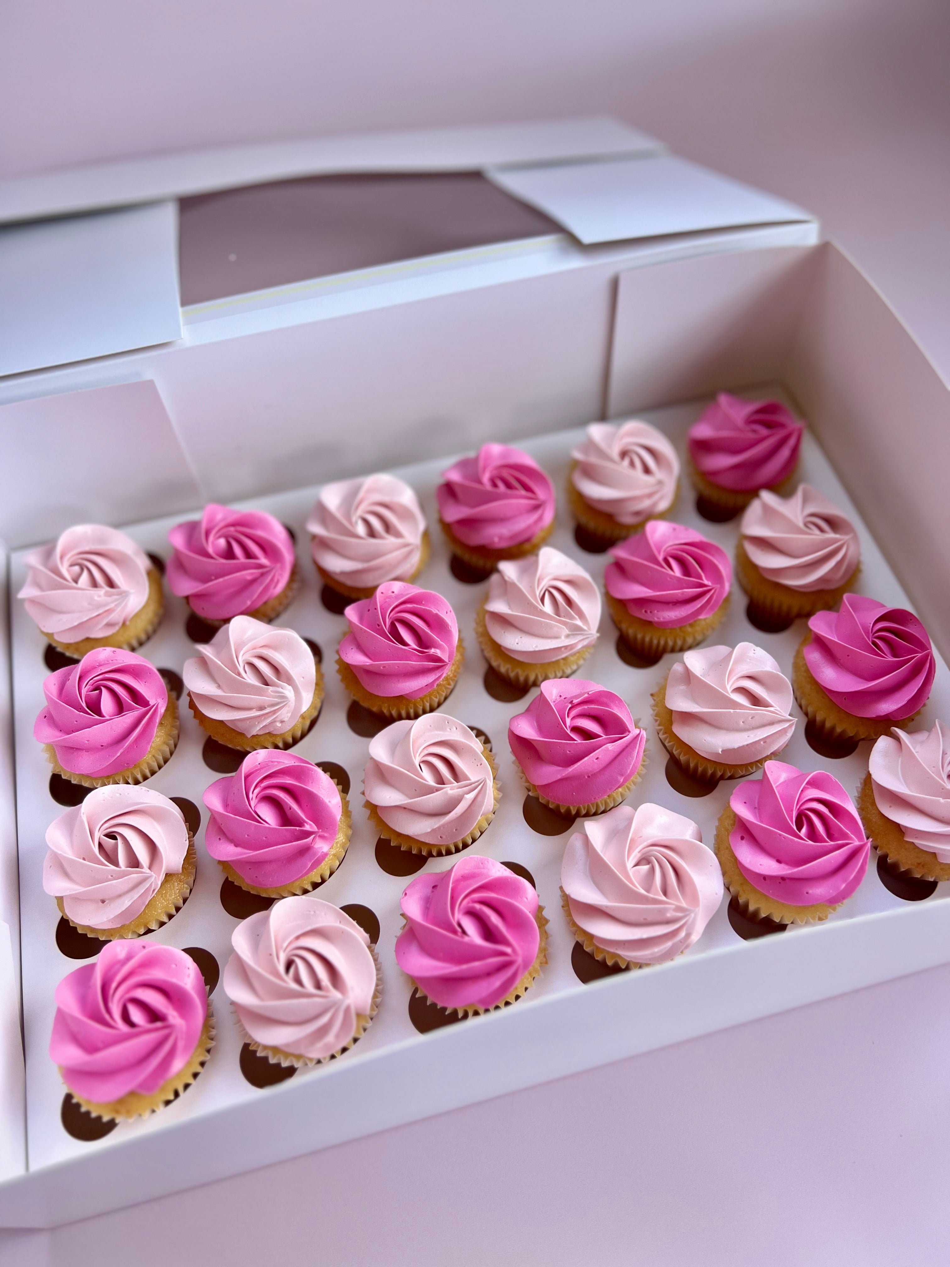 Mini Rosette Cupcakes