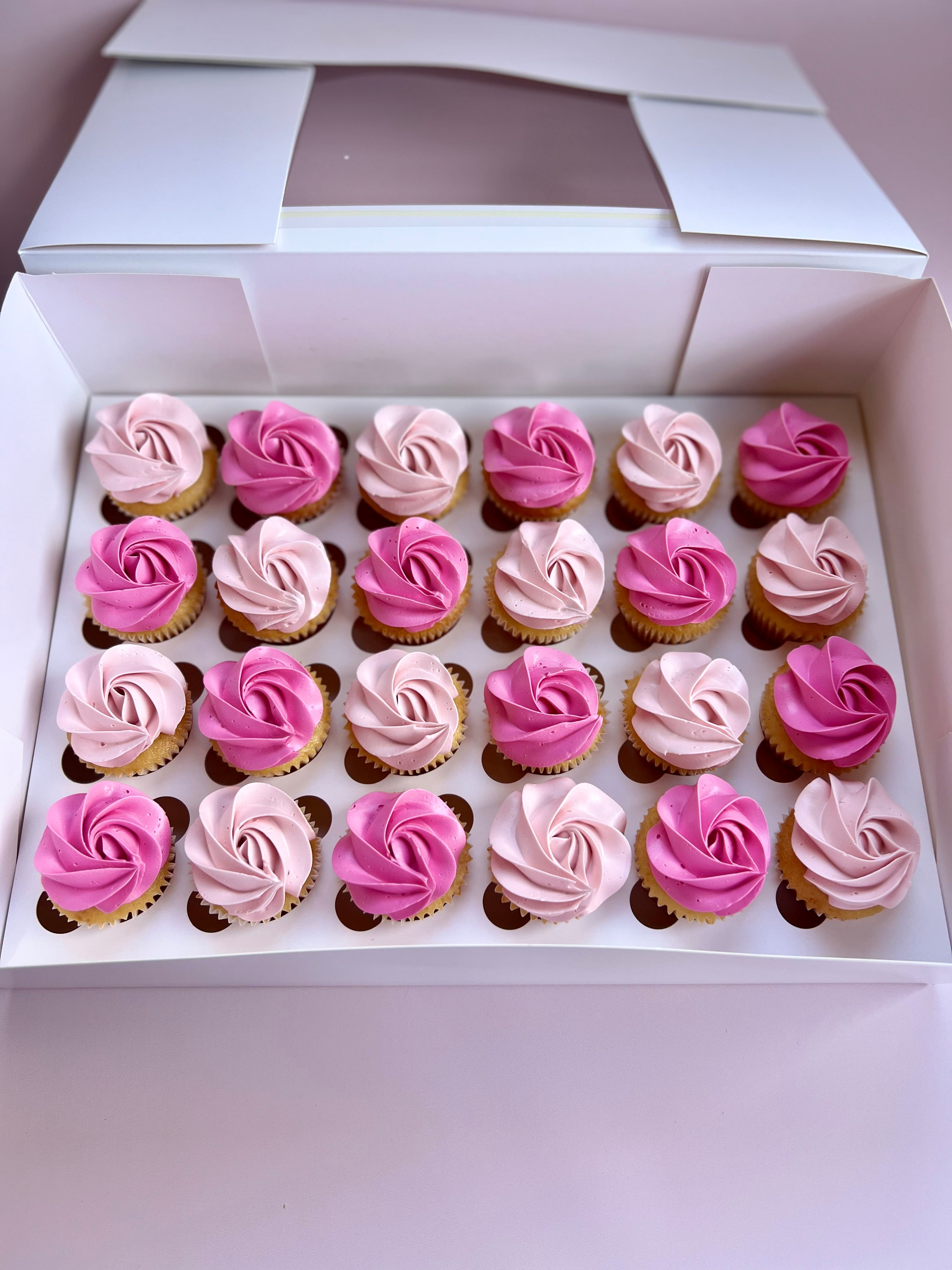Mini Rosette Cupcakes