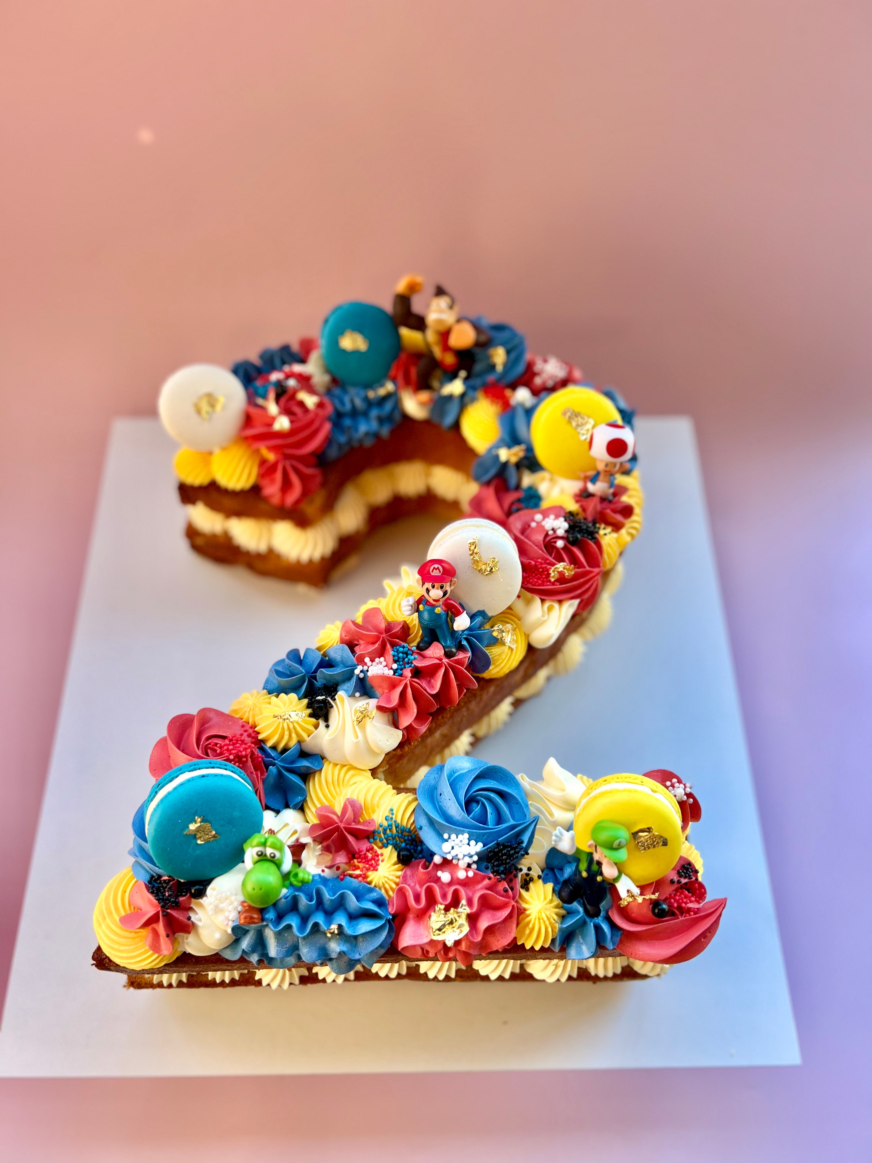 NUMBER/ LETTER CAKE- PIPING ONLY