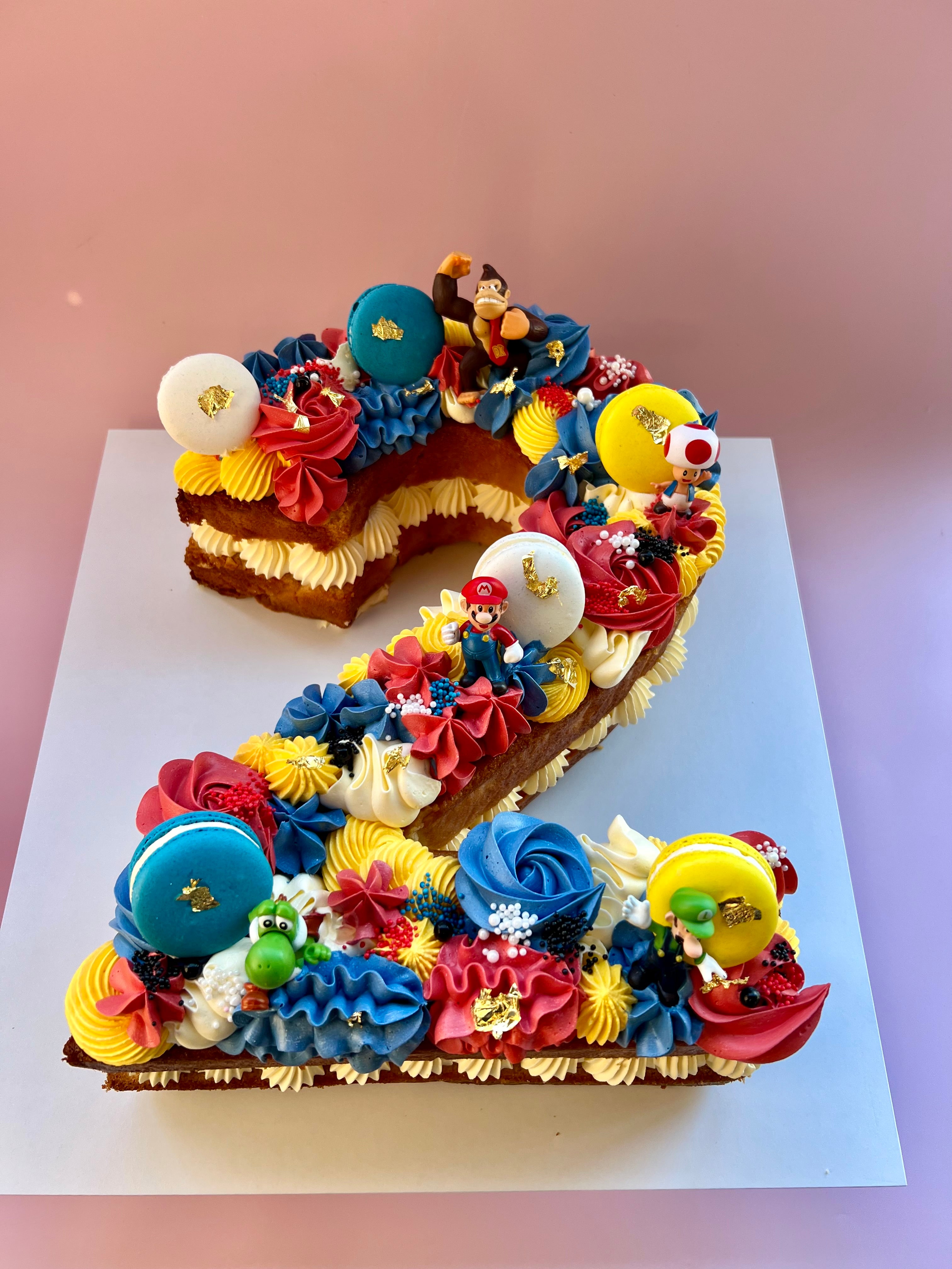 NUMBER/ LETTER CAKE- PIPING ONLY