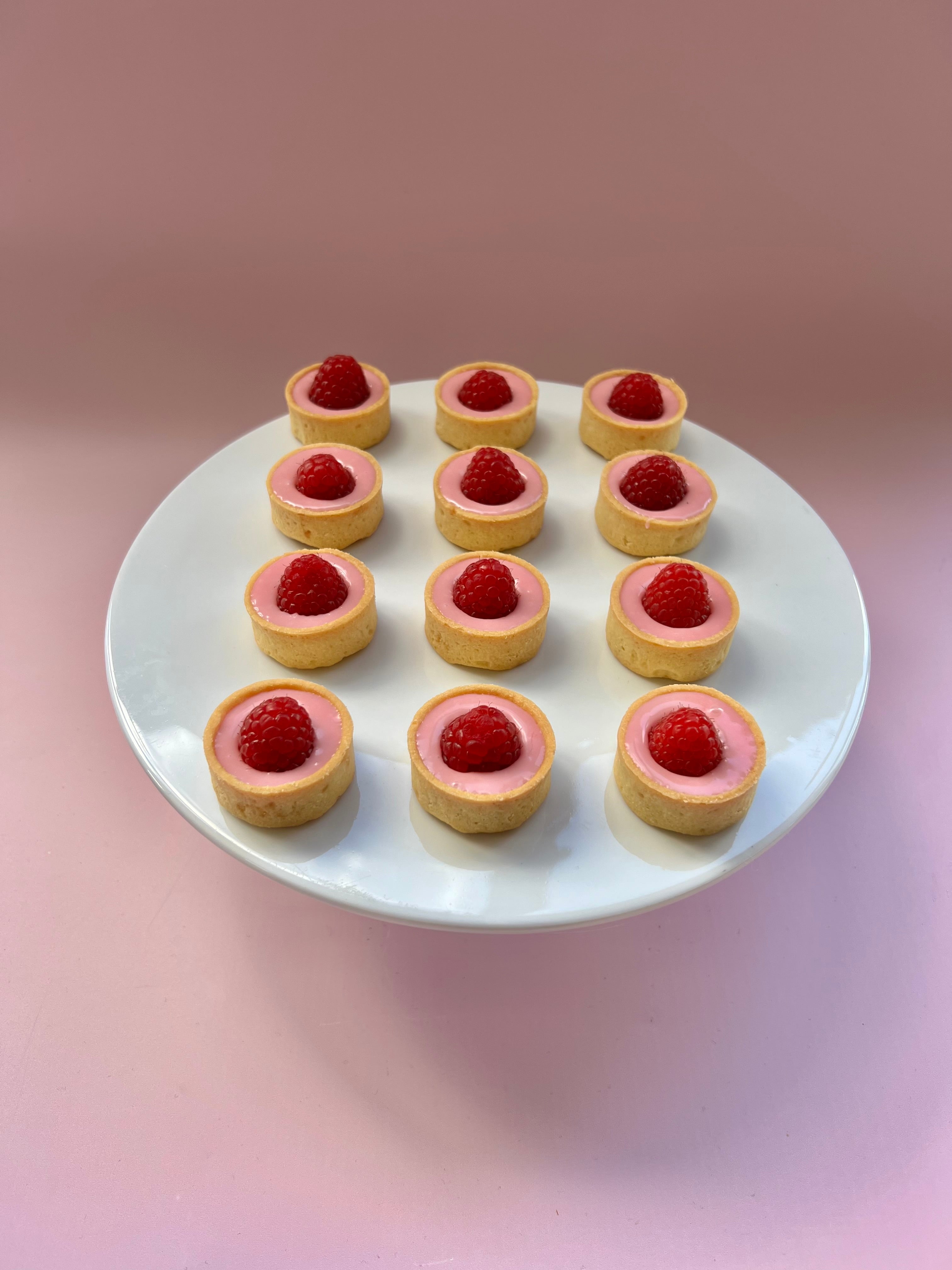 White Chocolate Raspberry Tarts