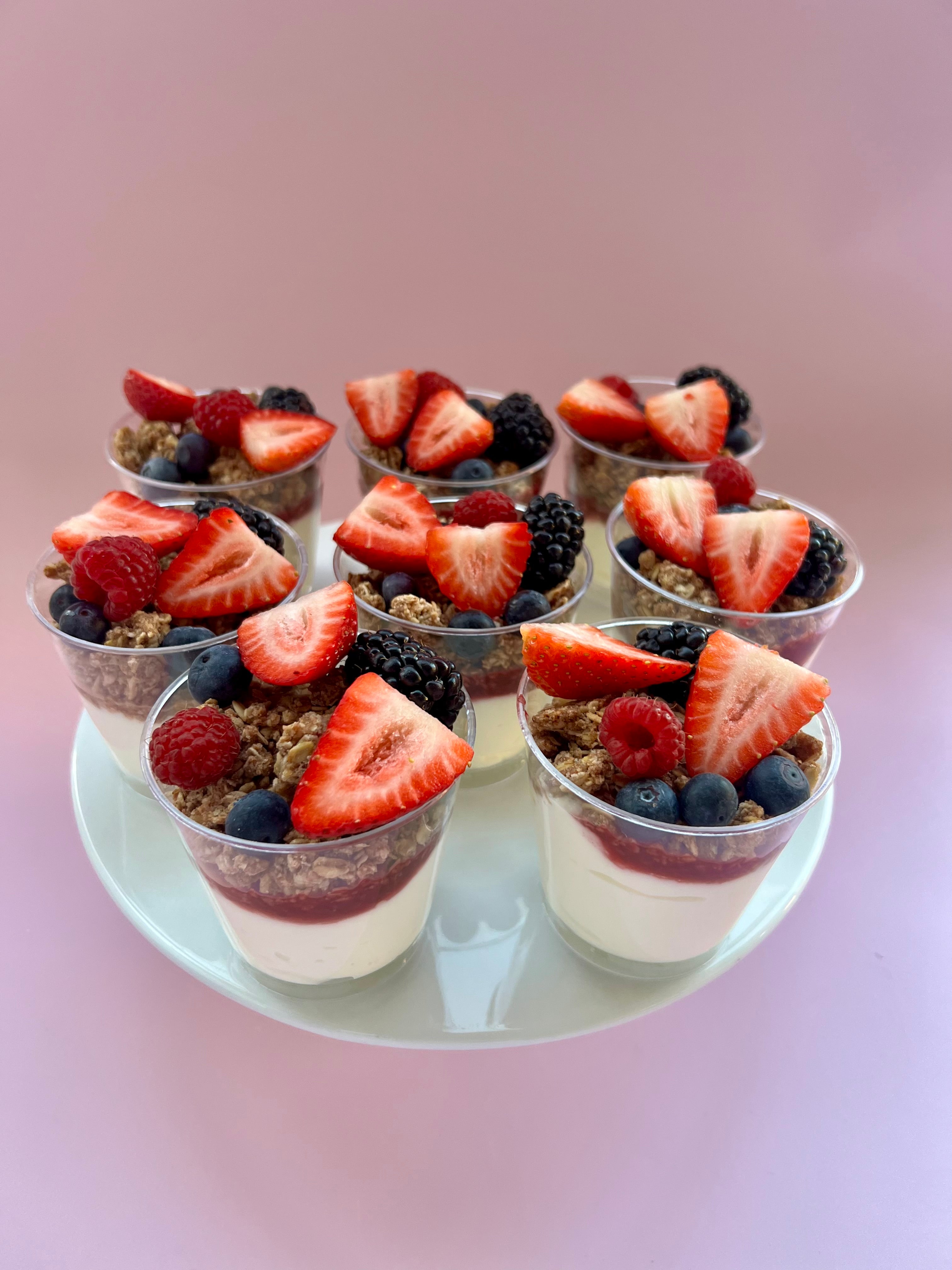 Yogurt, Granola & Berry Compote Cups