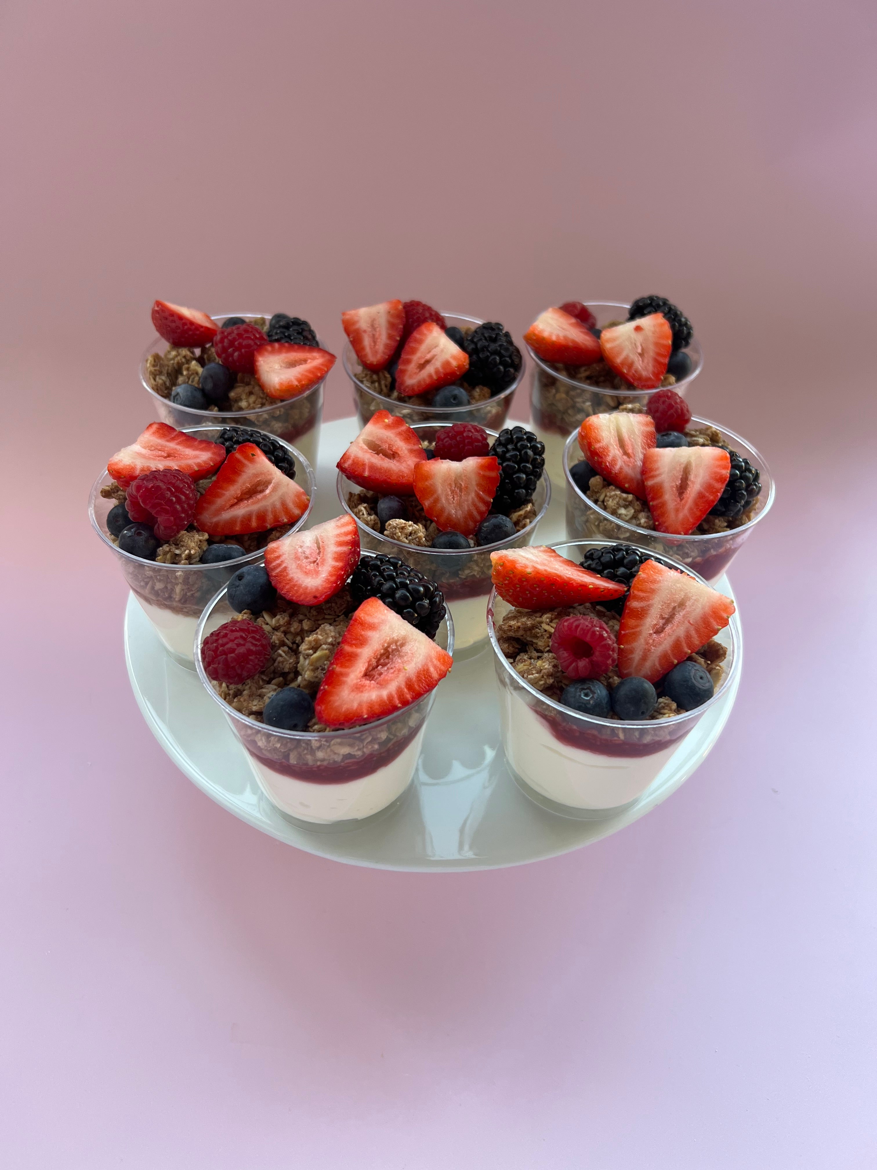 Yogurt, Granola & Berry Compote Cups